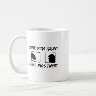 Einige Schweine grunzen Kaffeetasse