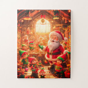Einige seiner Spielzeuge - Weihnachtsmann im Urlau Puzzle