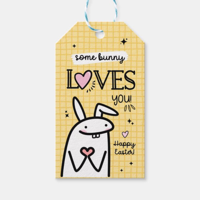 Einige sonnige Lieben Sie glücklich Osterpräsenten Geschenkanhänger (Vorderseite)