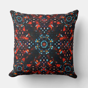 Einige Steine in verbranntem Leder sehen aus Kissen