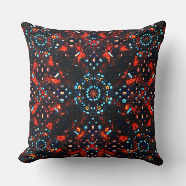 Einige Steine in verbranntem Leder sehen aus Kissen (Vorderseite)