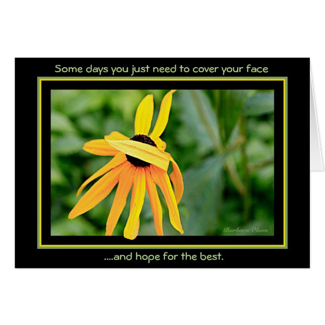 Einige Tage - einfach das Gesicht bedecken (Vorderseite (Horizontal))