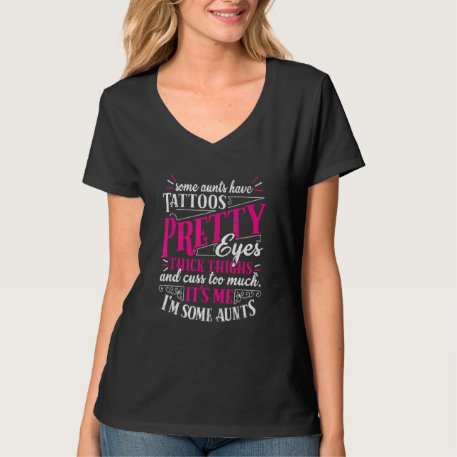 Einige Tanten fluchen zu sehr Tante Zitate T-Shirt (Vorderseite)