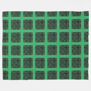 Einige Tartan dunkelgrün kleine und abstrakte Scha Fleecedecke