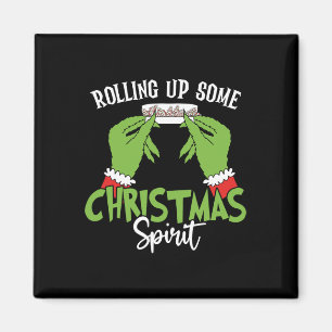 Einige Weihnachtsstimmung aufrollen Weihnachtsbaum Magnet