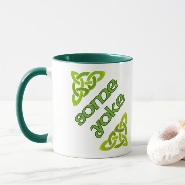 Einige Yoke - irische Funny Design-Tasse Tasse (Mit Donut)
