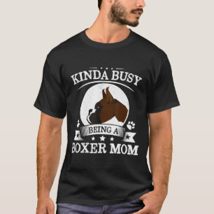 Einigermaßen beschäftigt als Boxer-Mama Erntedank T-Shirt