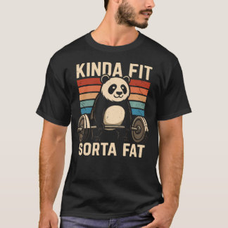 Einigermaßen Fit Ein Bisschen Fett Lustiger Fitnes T-Shirt