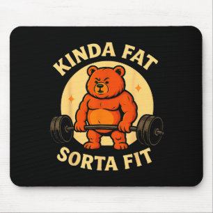 Einigermaßen Fit Einigermaßen Fett - Lustiger Gymn Mousepad