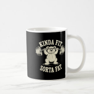 Einigermaßen Fit Etwas Fett Lustiger Fitnessstudio Kaffeetasse