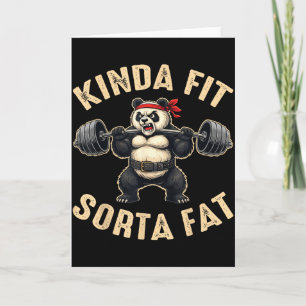 Einigermaßen Fit Etwas Fettes Fitnessstudio Panda Karte
