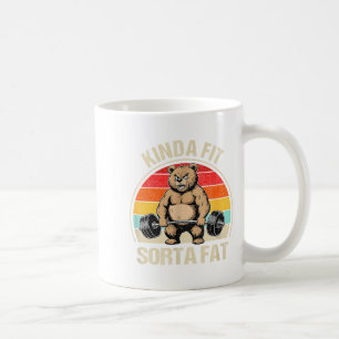 Einigermaßen fit ziemlich dicker lustiger süßer Bä Kaffeetasse