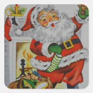Einiges Liebes Weihnachten Quadratischer Aufkleber