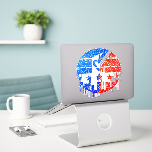 Einigkeit in Bewegung - Tropfen der Demokratie Aufkleber