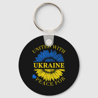 Einigkeit mit Ukraine T-Shirt Schlüsselanhänger
