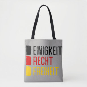 Einigkeit Recht Freiheit Tasche, deutsches Motto