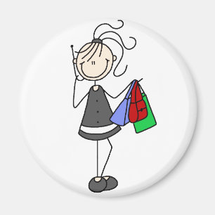 Einkauf im Handy-Magnet Magnet