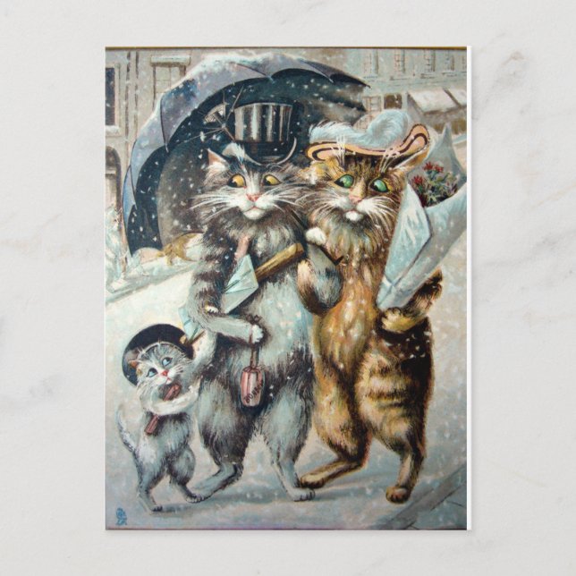 Einkauf Postkarte (Vorderseite)