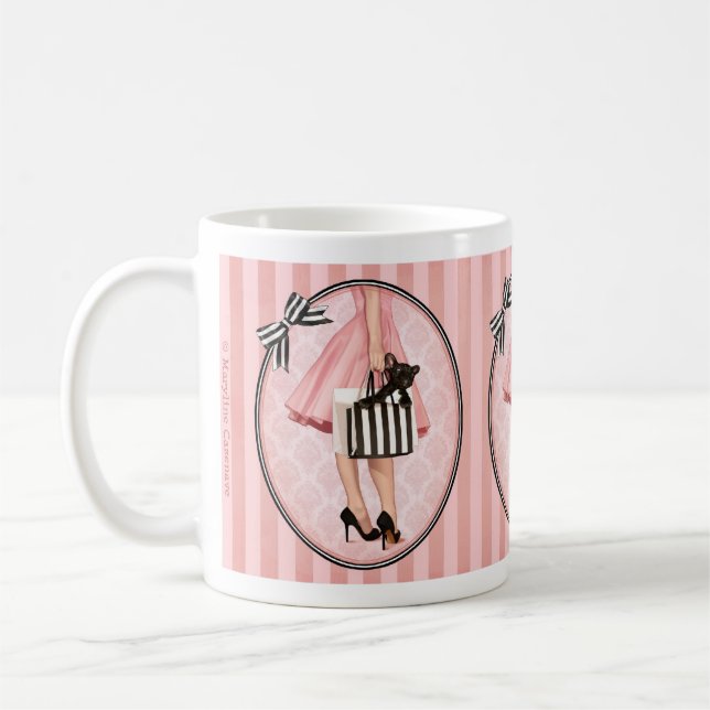 Einkaufen in den Fünfzigern Kaffeetasse (Links)