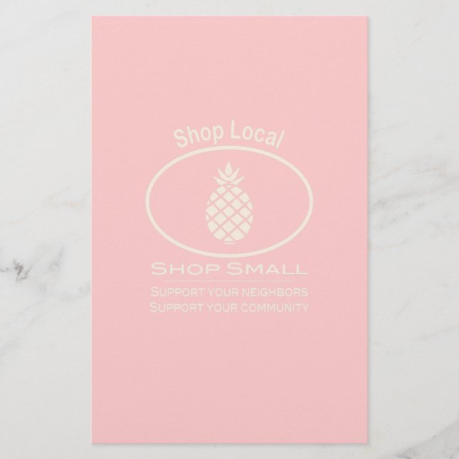 Einkaufsgeschäft vor Ort, Shop Kleine Ananas Briefpapier (Vorderseite)