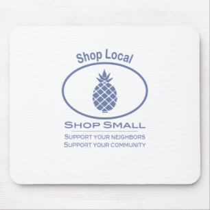 Einkaufsgeschäft vor Ort, Shop Kleine blaue Ananas Mousepad