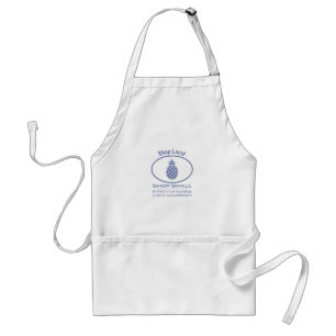 Einkaufsgeschäft vor Ort, Shop Kleine blaue Ananas Schürze