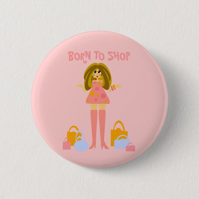 Einkaufsknopf Button (Vorderseite)