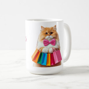 Einkaufskönigin Katze Kaffeetasse