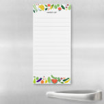 Einkaufsliste für Obst und Gemüse Magnetischer Notizblock<br><div class="desc">Machen Sie Ihre Shopping-Listen stilvoll mit diesem maßgeschneiderten Einkaufs-,  Speisen- oder Liste-Notizblock. Passen Sie Ihre Bedürfnisse an oder fügen Sie Anzug hinzu. Behalte oder löscht auch die Zeilen. Karo in meinem Shop für mehr Größen und Stile!</div>