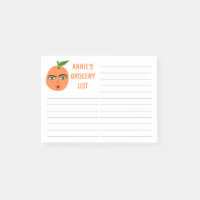 Einkaufsliste für seltene Orangen