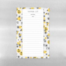 Einkaufsliste für Sonnenblumen