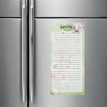 Einkaufsliste für Wasserfarben-Schmetterlinge Magnetischer Notizblock<br><div class="desc">Das ist der Stil der Einkaufsliste, den ich benutze. Das behalte mir, über den Haushalt hinauszugehen. Runden Sie den Preis des Gegenstands in der ersten Spalte auf den nächstgelegenen Dollar hoch und behielt eine laufende Summe in der letzten Spalte. Sie werden am Ende sehr nah zum Endpreis nach Steuern. Unser...</div>