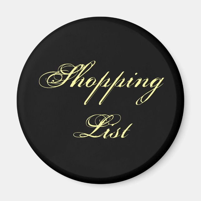 Einkaufsliste Magnet (Vorne)