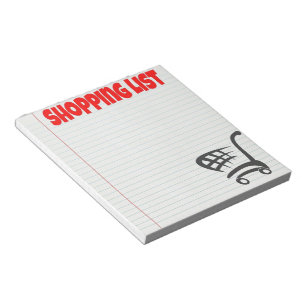 Einkaufsliste Notepad Notizblock