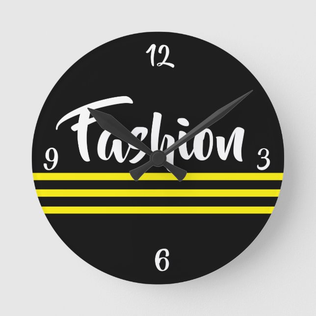 EINKAUFSQUEEN - RUNDE WANDUHR (Vorderseite)