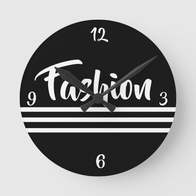 EINKAUFSQUEEN - RUNDSCHLIESSUNG RUNDE WANDUHR (Vorderseite)