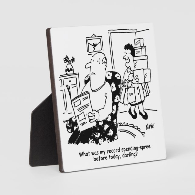 Einkaufsreise. Ausgaben. Überausgaben in den Gesch Fotoplatte (Vorderseite)