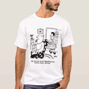Einkaufsreise. Ausgaben. Überausgaben in den Gesch T-Shirt