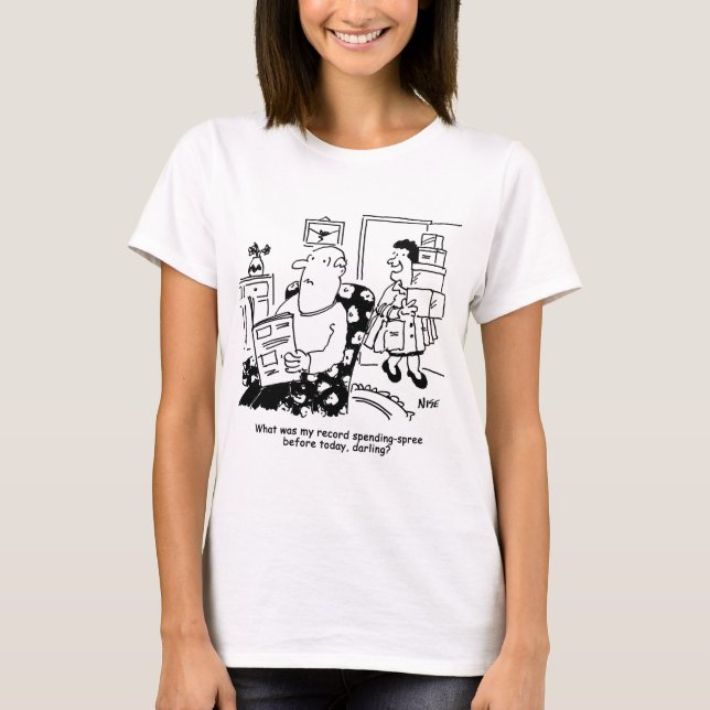 Einkaufsreise. Ausgaben. Überausgaben in den Gesch T-Shirt (Vorderseite)