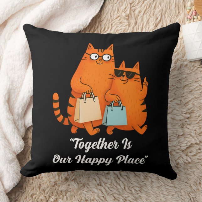 Einkaufstag Katzenliebe Kissen (Decke)