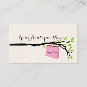 Einkaufstasche, Boutique     Design  Visitenkarte