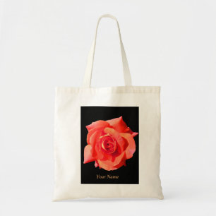 Einkaufstasche, Hübsche Pfirsichtasche Offene Rose Tragetasche
