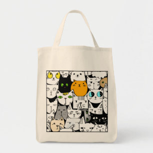 Einkaufstasche mit Katzen
