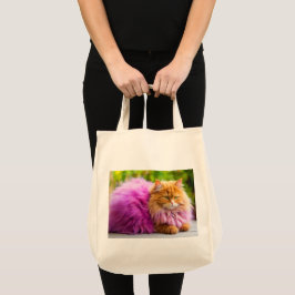Einkaufstasche mit Katzenillustration