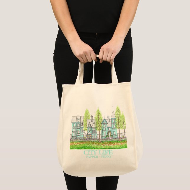 Einkaufstasche Stadtleben (Vorderseite (Produkt))