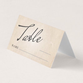 Einklappkarte für die Hochzeitstelle der Tischnumm