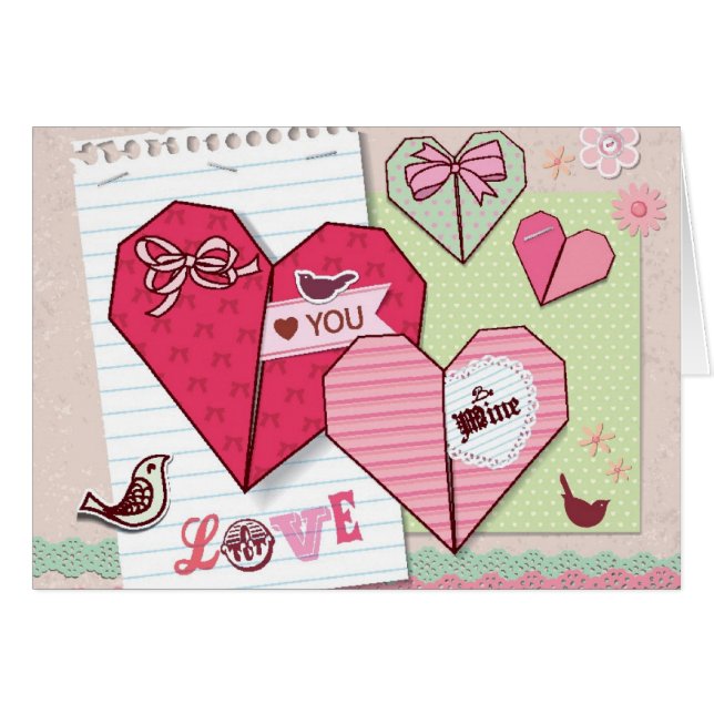 Einklebebuch mit Liebe-Elementen (Vorderseite (Horizontal))