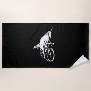 Einkleidung für Damen Einhorn Fahrrad-Outfit Radfa Strandtuch