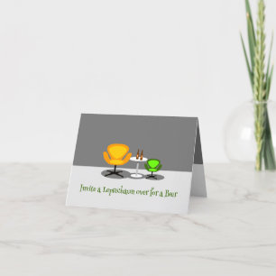 Einladen eines Leprechaun Feiertagskarte