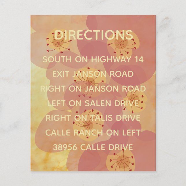 Einladende Eintrittskarte für Hochzeiten Asiatisch (Vorderseite)